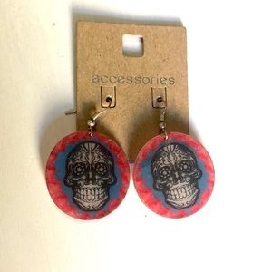 Skull Day of the Dead earrings